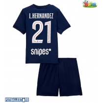 Paris Saint-Germain Lucas Hernandez #21 Hjemmedraktsett Barn 2025-26 Kortermet (+ Korte bukser)